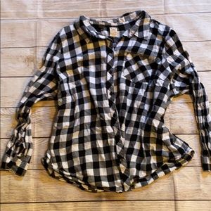 Black and white flannel
